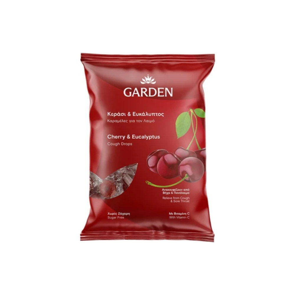 GARDEN Καραμέλες Λαιμού Κεράσι & Ευκάλυπτος, 60g