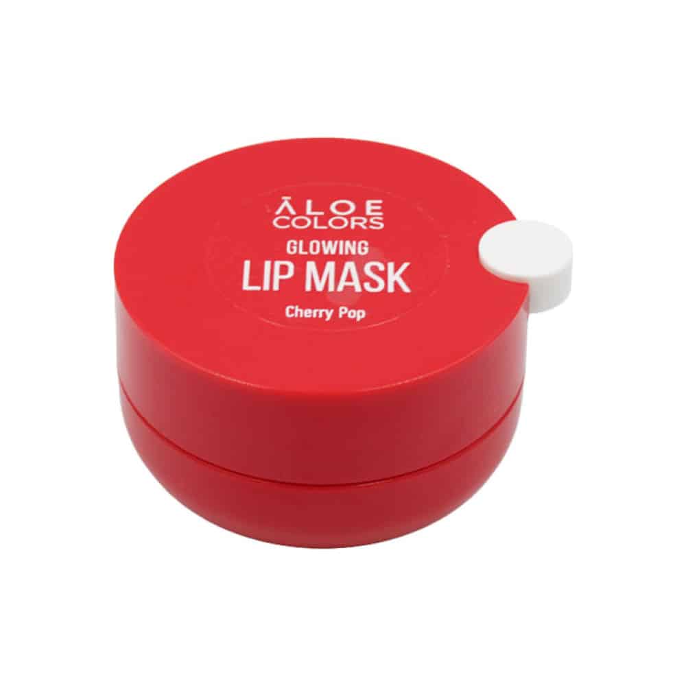 ALOE+COLORS Lip Mask Cherry Pop Glowing (Red) – 10ml