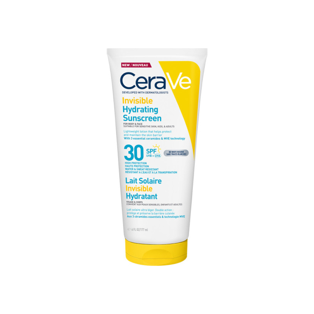 CERAVE Invisible Hydrating SPF30​ Αντηλιακό για πρόσωπο και σώμα,177ml