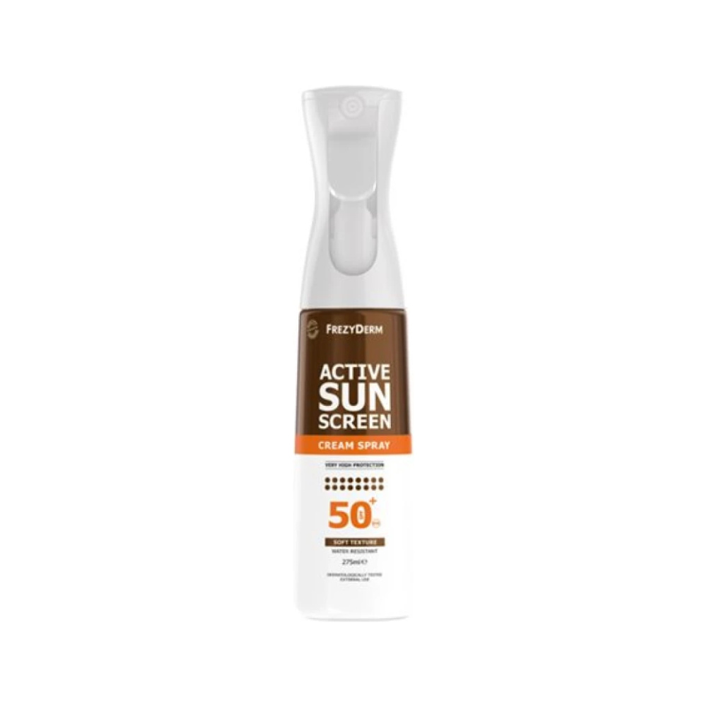 FREZYDERM Active Sun Screen Cream Spray SPF50+ Soft Texture, 275ml