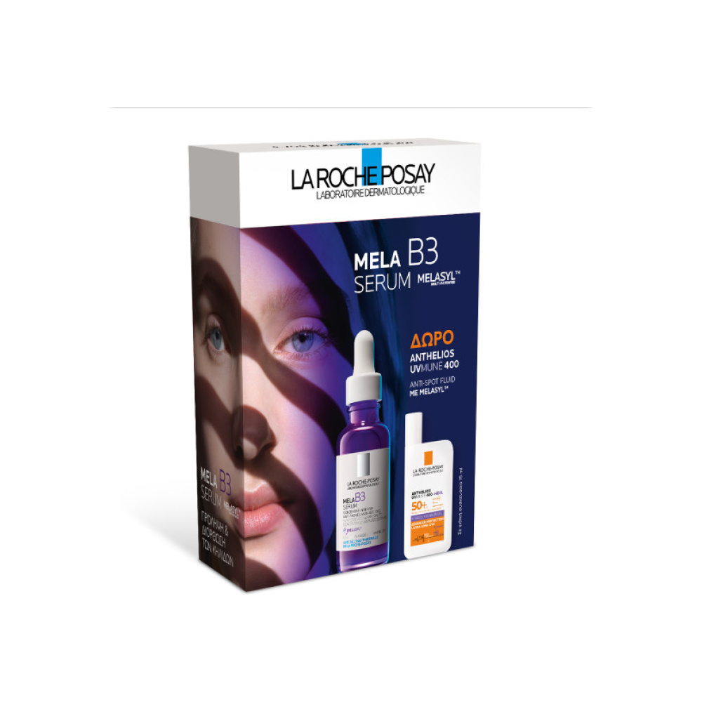 LA ROCHE POSAY Promo Mela B3 Serum Ορός Εντατικής Δράσης κατά των Κηλίδων, 30ml & Δώρο Anthelios UVMUNE 400 Anti-Spot Fluid SPF50+ Αντηλιακό Προσώπου, 15ml
