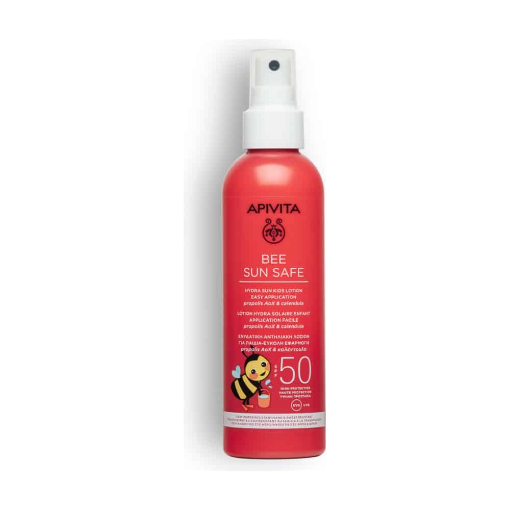 APIVITA BEE SUN SAFE Ενυδατική Αντηλιακή Λοσιόν για Παιδιά - Εύκολη Εφαρμογή SPF50, 200ml
