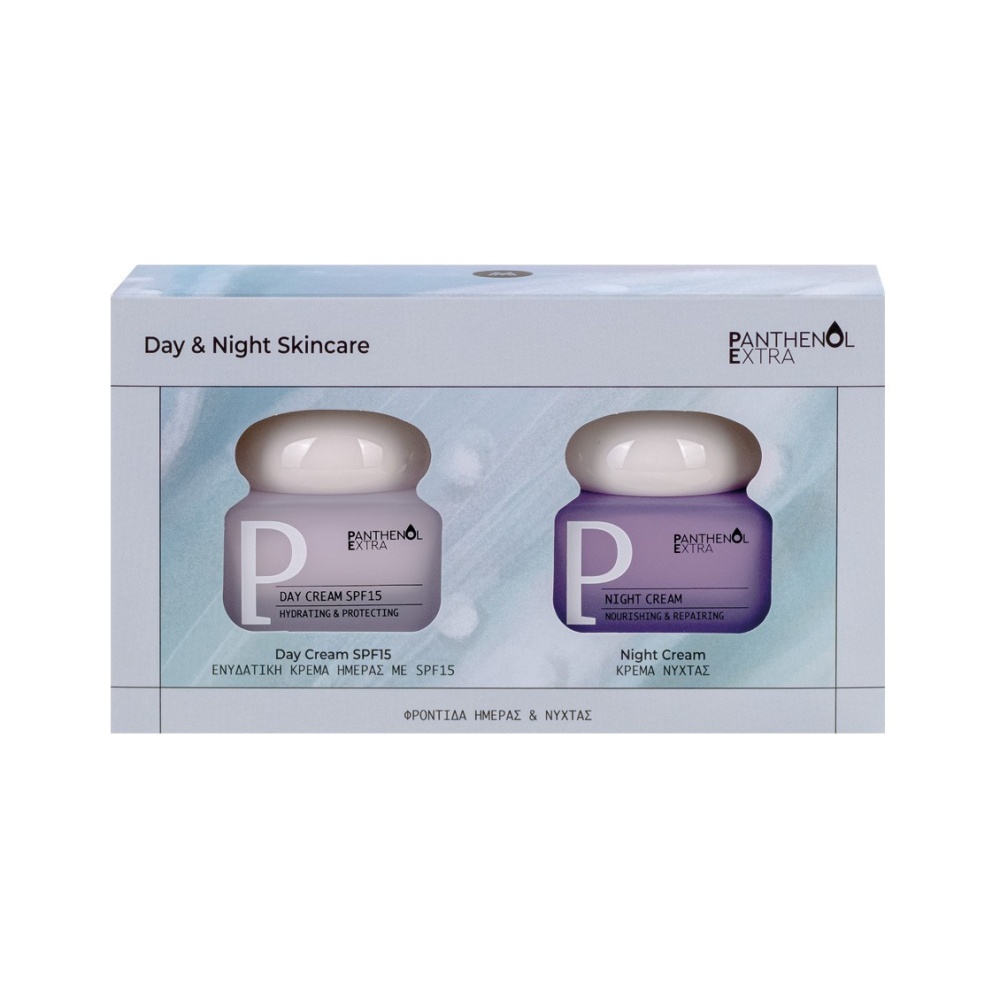 PANTHENOL EXTRA Promo Day & Night Skin Care Κρέμα Ημέρας SPF15, 50ml & Κρέμα Νύχτας, 50ml, 1σετ