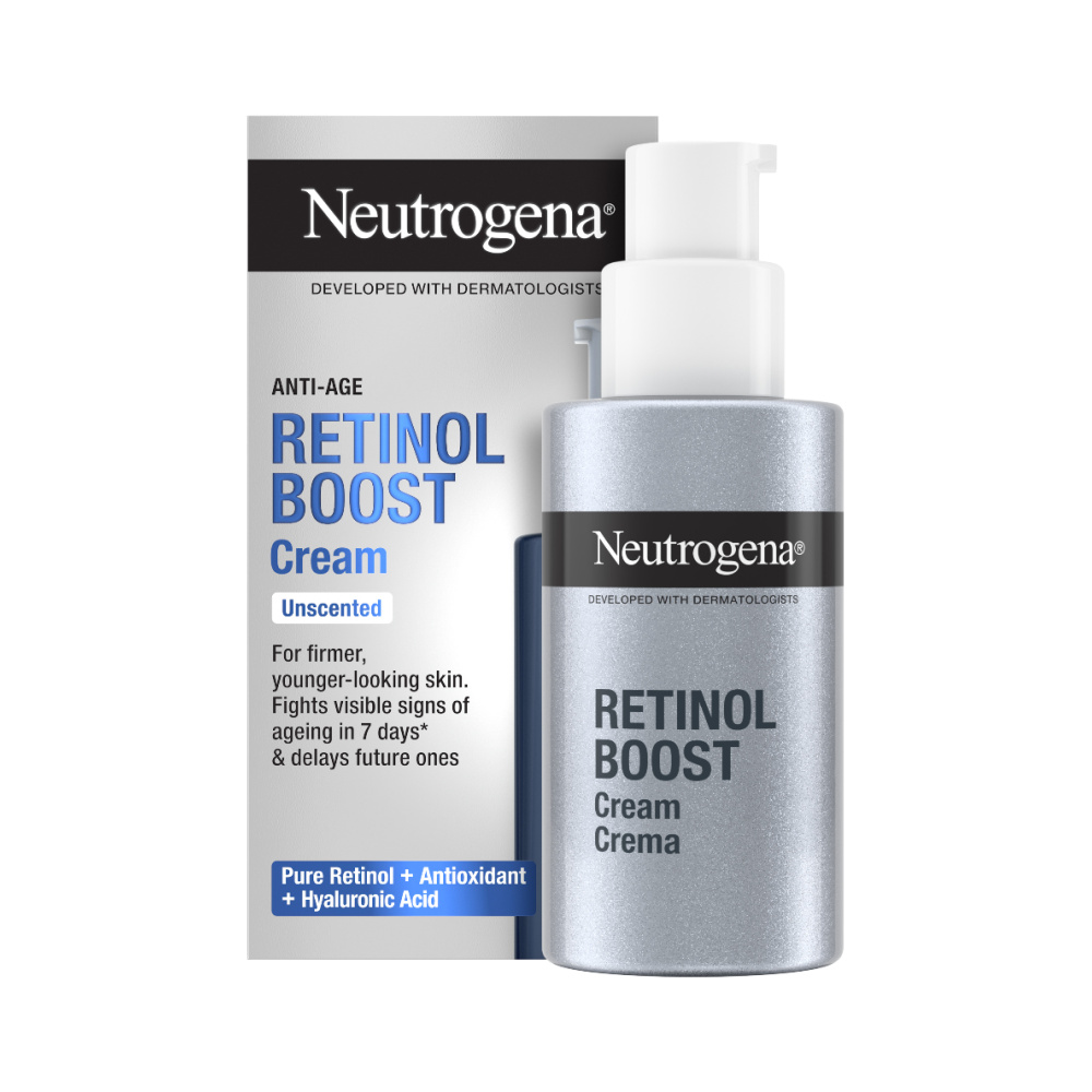NEUTROGENA Retinol Boost Face Cream Αντιγηραντική Κρέμα Προσώπου Με Καθαρή Ρετινόλη 50ml