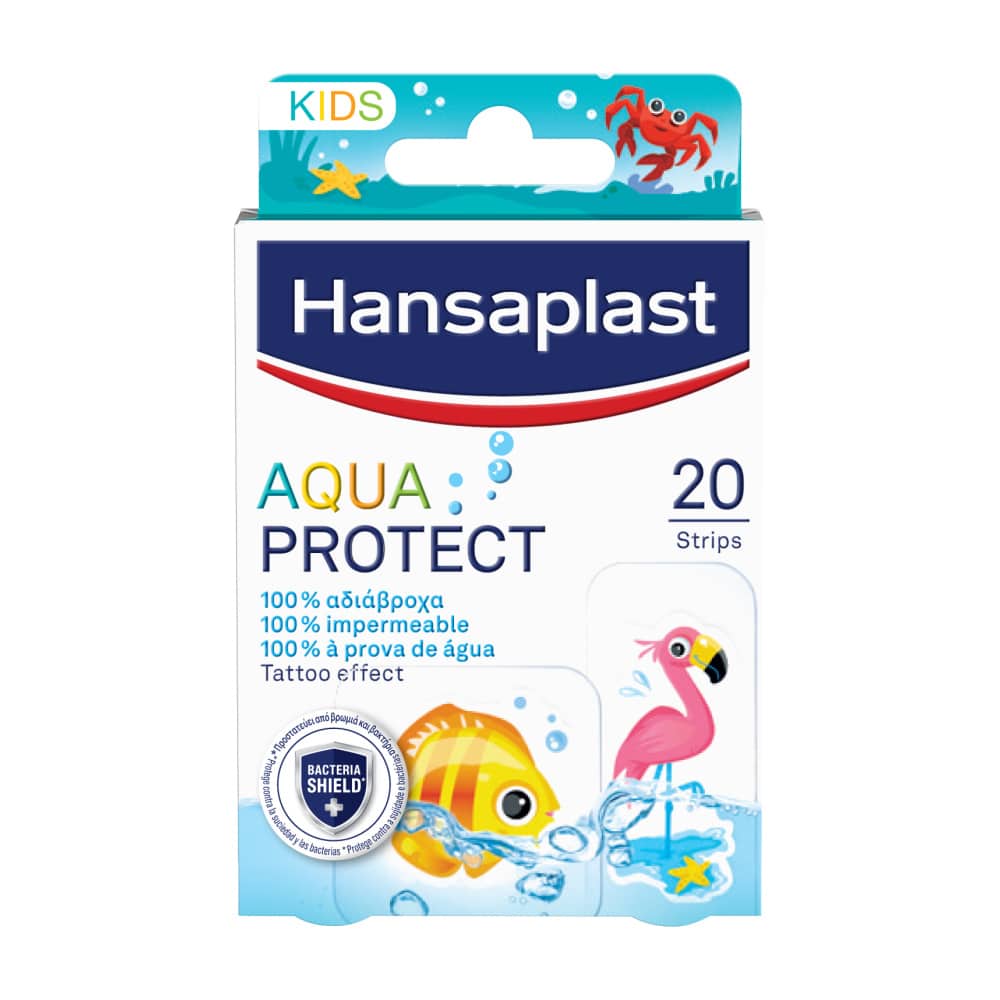 HANSAPLAST Kids Aqua Protect Επιθέματα Πληγών για καθημερινή χρήση 20 τεμάχια