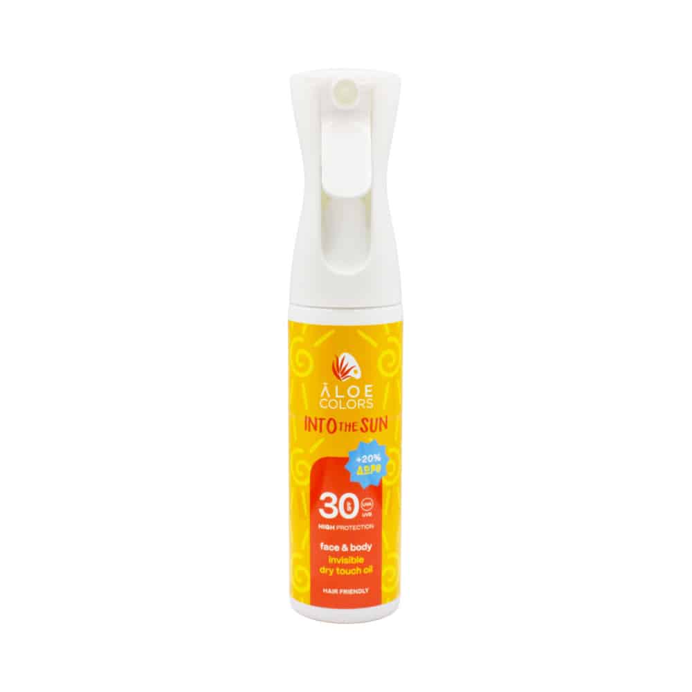 ALOE+COLORS Invisible Dry Touch Oil SPF30 240ml (200ml & 20% ΔΩΡΟ)